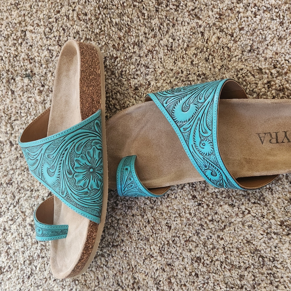 Myra Bag Turquoise Sandals